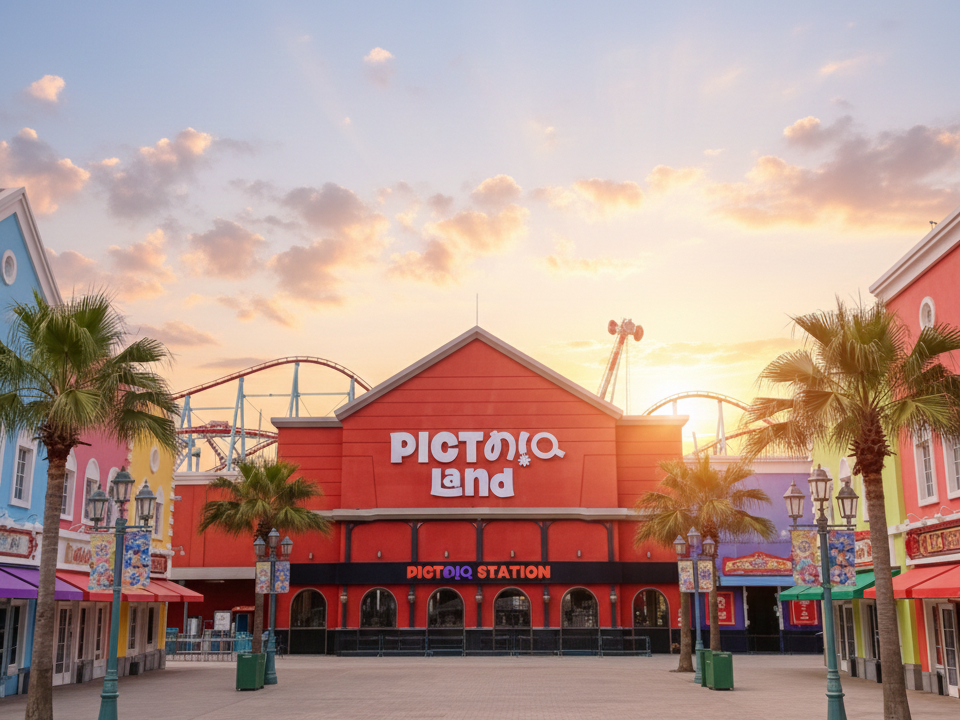 Gedung warna warni dari Pictniq Land di Jogja